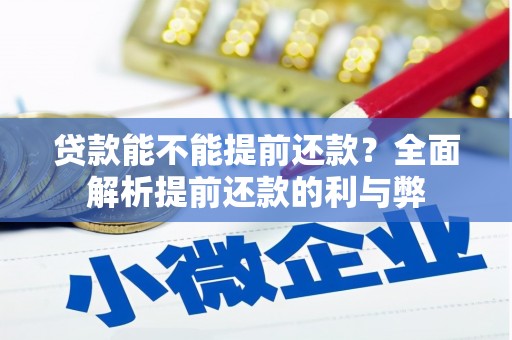 下陆贷款能不能提前还款？全面解析提前还款的利与弊