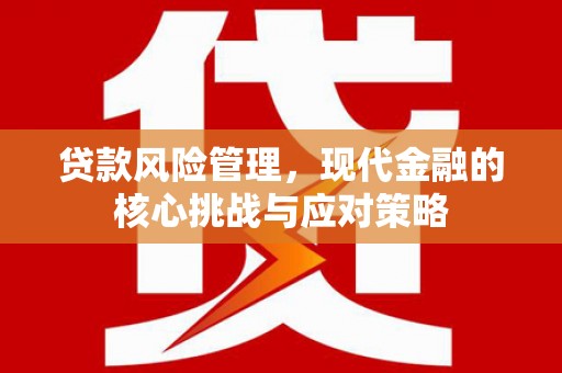 下陆贷款风险管理，现代金融的核心挑战与应对策略