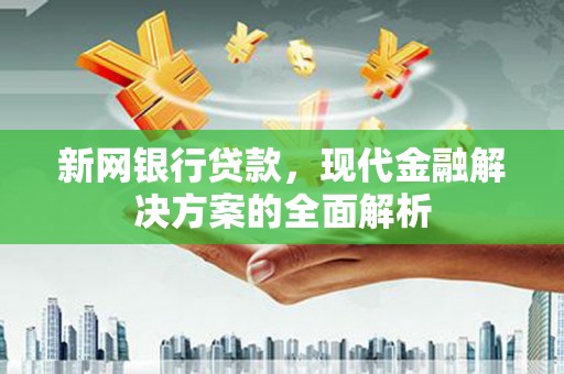 下陆新网银行贷款，现代金融解决方案的全面解析