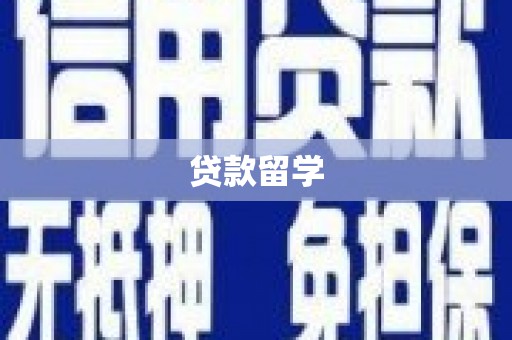 下陆贷款留学