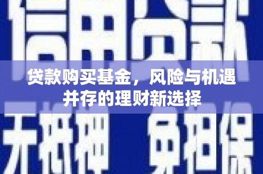 下陆贷款购买基金，风险与机遇并存的理财新选择